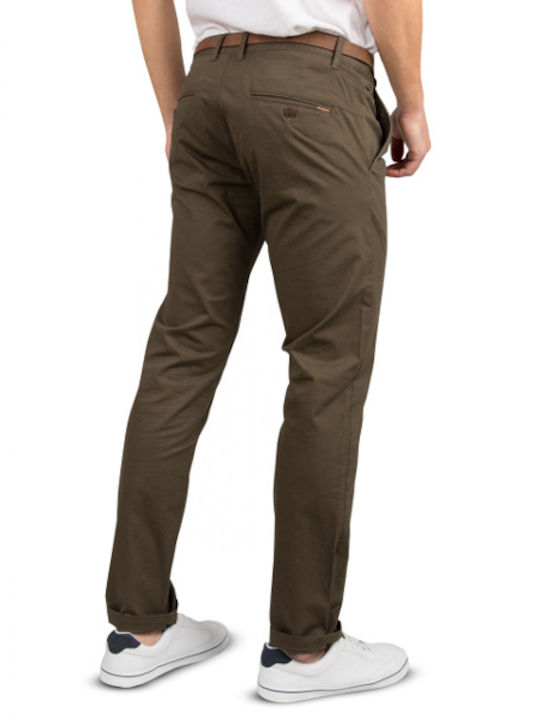 Victory Herrenhose Chino in Slim Passform Braun