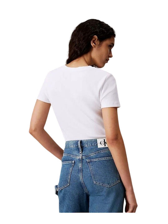 Calvin Klein Femeie Tricou alb strălucitor