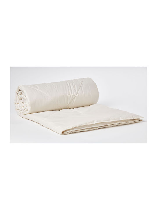 Valeria Home Pătură Single Cu Umplere Din Amestec De In Și Mătase 160x200cm Bej 300 GSM