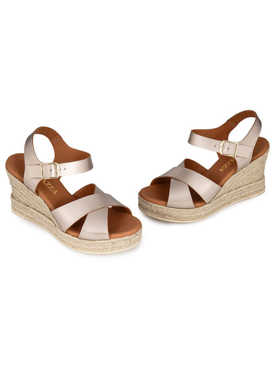 Ragazza Damenplattformen Beige