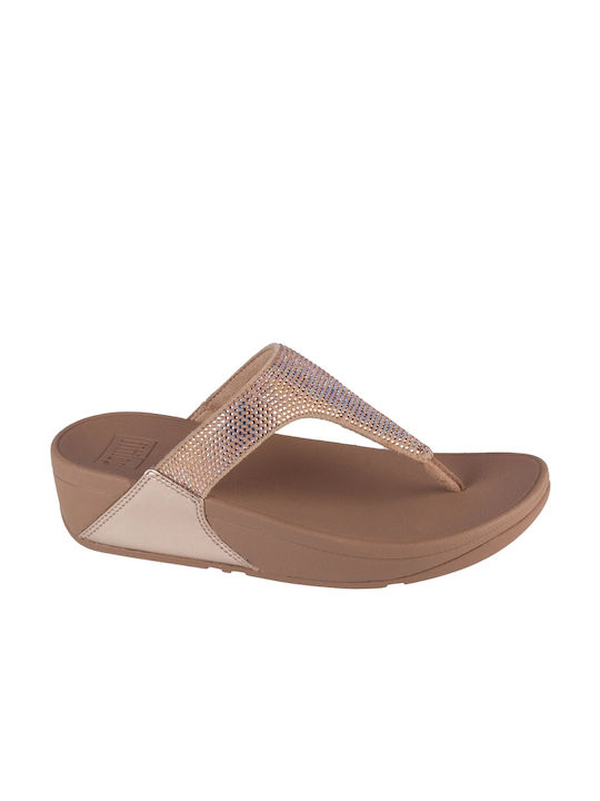 Fitflop Lulu Καλοκαιρινές Γυναικείες Πλατφόρμες Μπεζ