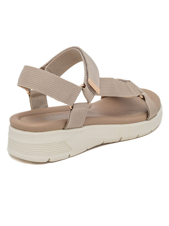 Voi & Noi Women's Platform Shoes Beige