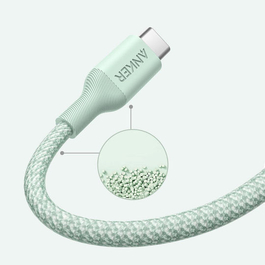 Anker USB 2.0 Cable USB-C male - USB-C 140W PD Πράσινο 1.8m A80F6H61