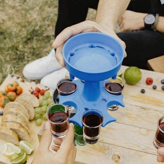 Pahare dozatoare de alcool Zola din plastic 13x11 cm albastru