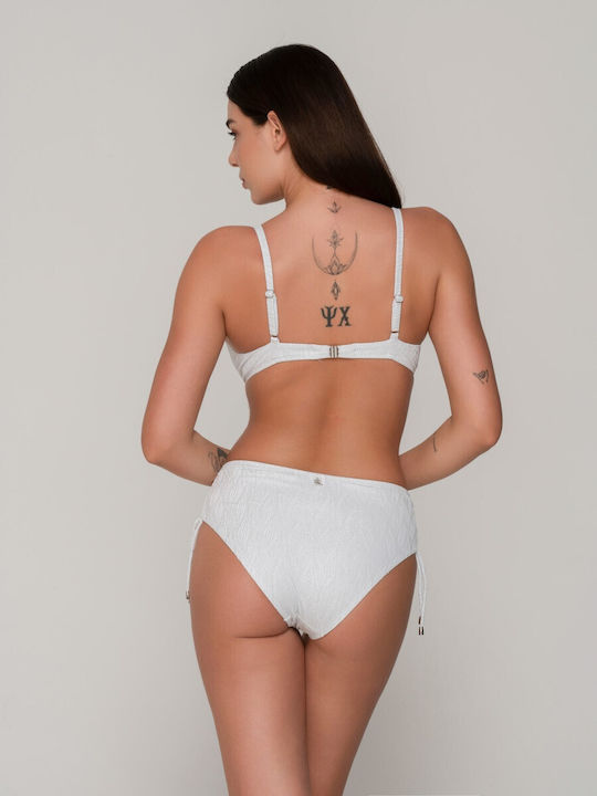 Luna Bikini Bra with Adjustable Straps white