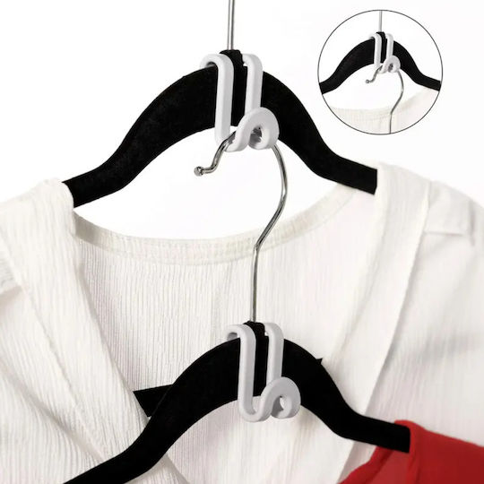 Hanger Organizer Hooks Zola Plastic Light Grey 3.3x2.4 cm
