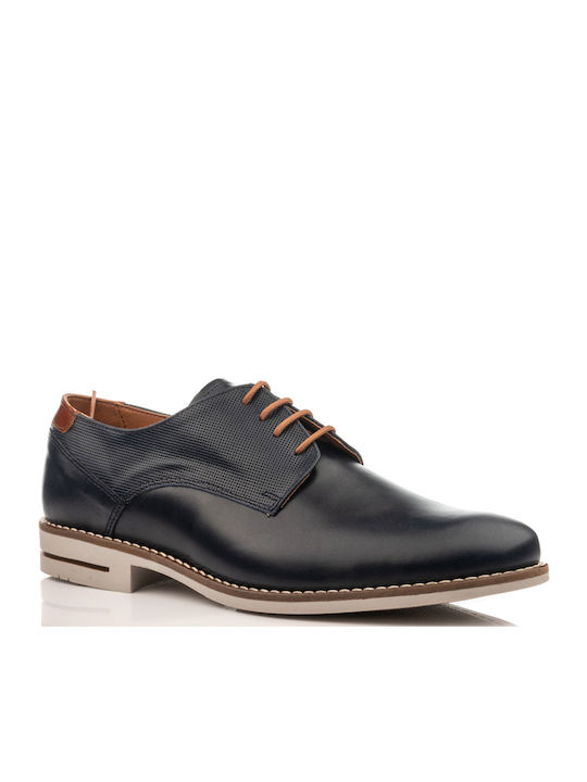 Men's Leather Casual Shoes Blue