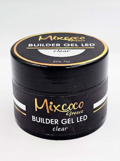 Mixcoco Гел за строители Гел за изкуствени нокти Прозрачен 30гр