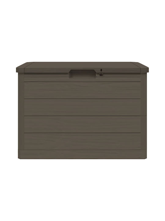 vidaXL Outdoor Storage Box 160lt Brown L77.5xW44.5xH53cm