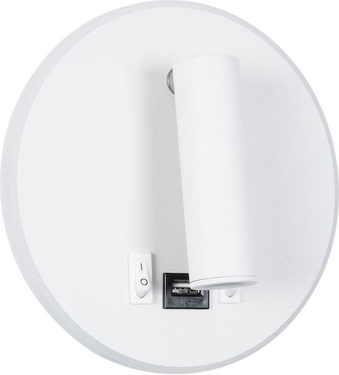 GloboStar Lady-R Modern Lumină de Perete cu LED Integrat și Lumină Alb Natural 15x7cm