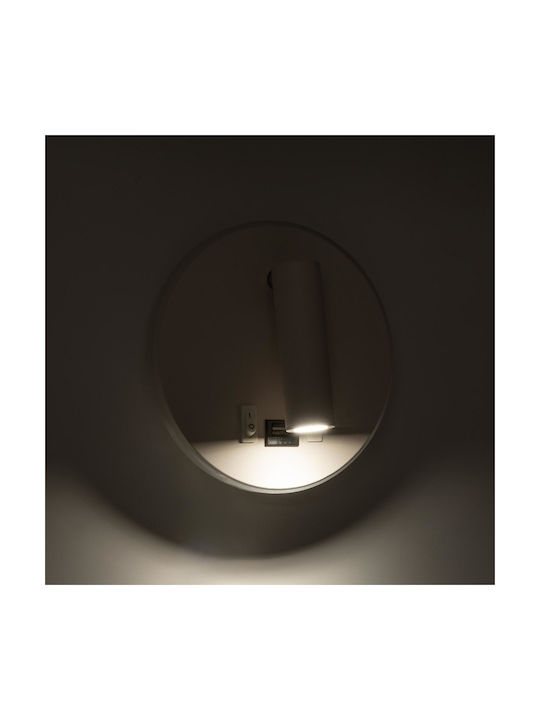 GloboStar Lady-R Modern Leuchte Wand mit Integrierter LED und Neutralweißes Licht 15x7cm