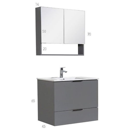 Mabo Dual Waschtisch mit Waschbecken Laka