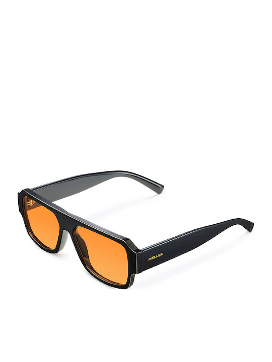 Meller Nia Unisex Sunglasses With Horn-Rimmed Frame Black Orange Polarized NIA-TUTORANGE