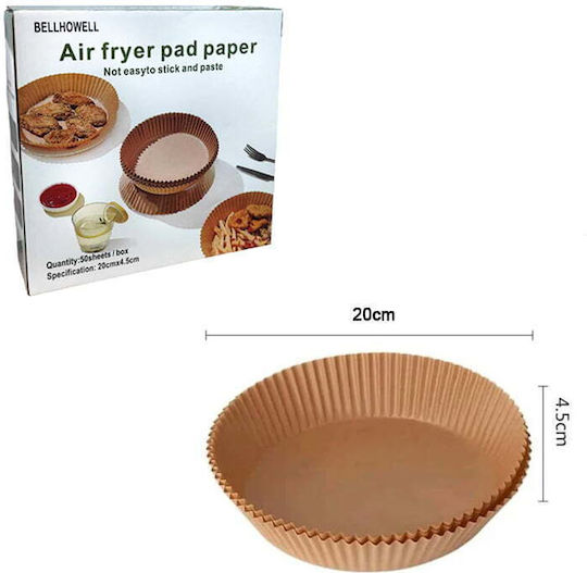 Non-stick Papers for Air Fryer 16x16cm 50pcs