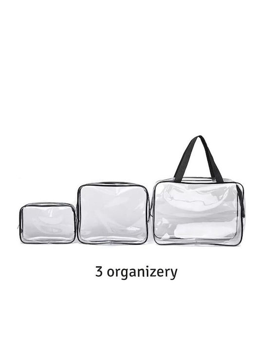 Set Toiletry Bag with Transparency 22cm