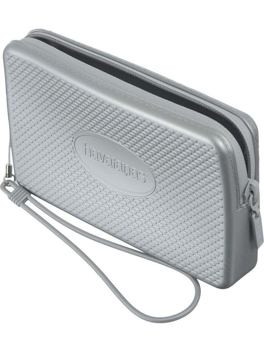 Toiletry Bag in Silver color 17cm