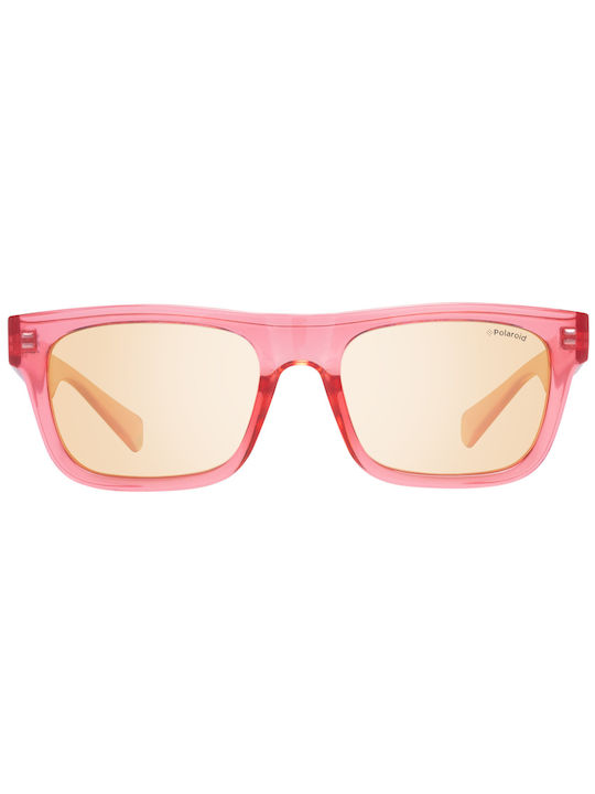 Polaroid Sunglasses with Pink Plastic Frame and Orange Lens PLD6050/S 533/5J