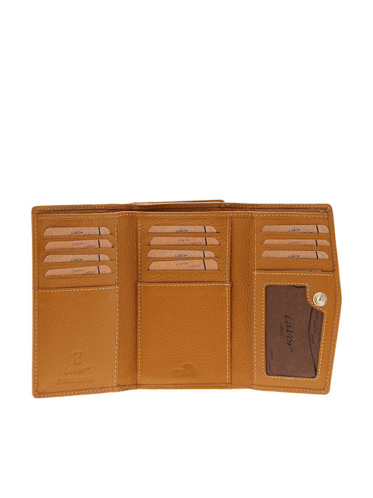 Lavor Large Leather Women's Wallet Classic with RFID Tabac Brown Lavor Large Leather Women's Wallet Classic with RFID Tabac Brown