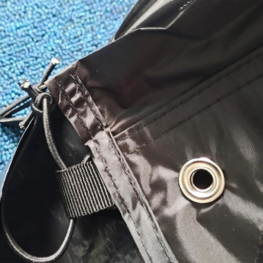 Campingzelt Tunnel Schwarz für 4 Personen 475x264x172cm