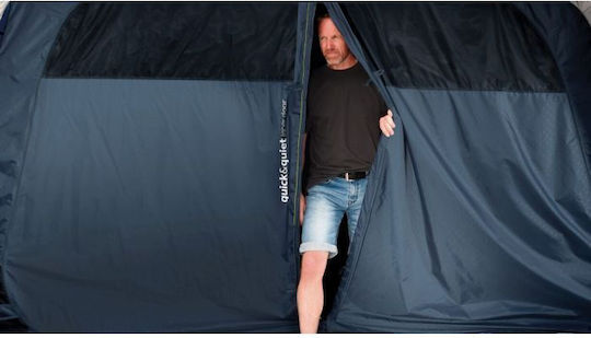 Outwell Utah 5 Καλοκαιρινή Σκηνή Camping Τούνελ Μπλε για 5 Άτομα 215x215x300εκ.
