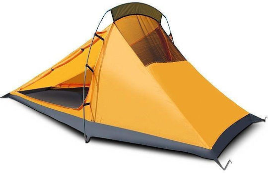 Trimm Mountaineering Camping Tent Beige with Double Cloth 4 Seasons for 2 People Waterproof 4000mm 260x235x100cm