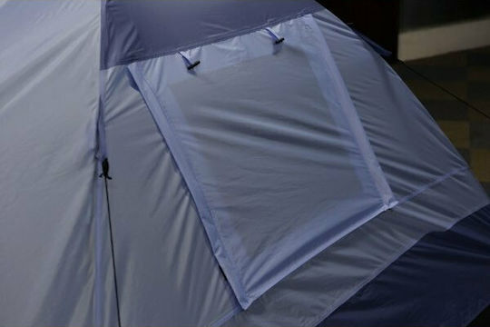 Inca Pacha 3p Σκηνή Camping Igloo Μπλε με Διπλό Πανί 3 Εποχών για 3 Άτομα 210x180x120εκ.
