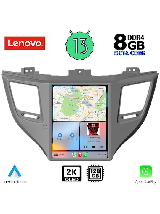 Lenovo Car Audio System 2DIN (Bluetooth/USB/AUX/WiFi/GPS/Apple-Carplay/Android-Auto) with Touch Screen 9.7"