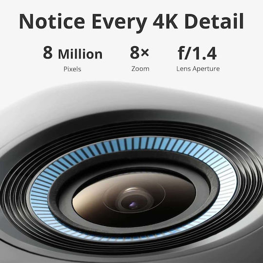 Eufy S330 IP Κάμερα Παρακολούθησης Wi-Fi Full HD+ 4MP Αδιάβροχη Μπαταρίας με Φακό 1.4mm Add-on Camera