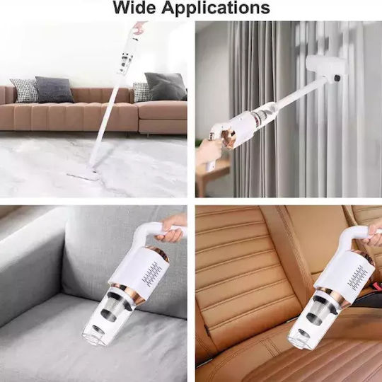 Reîncărcabilă Aspirator 2 în 1 Stick & De Mână Albă HY-118