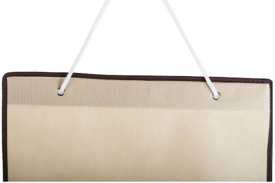 Organizator Atârnător Din Material Textil Pentru Haine În Culoare Ecru 68x46.5cm