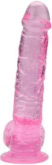 Loving Joy Ρεαλιστικό Dildo με Όρχεις Ροζ 15cm