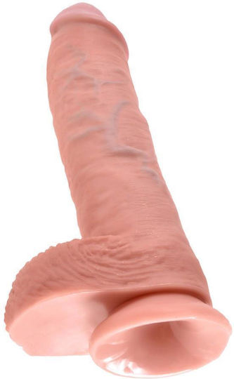 Boss Of Toys Dildo realist cu Testicule și Ventuză 25cm