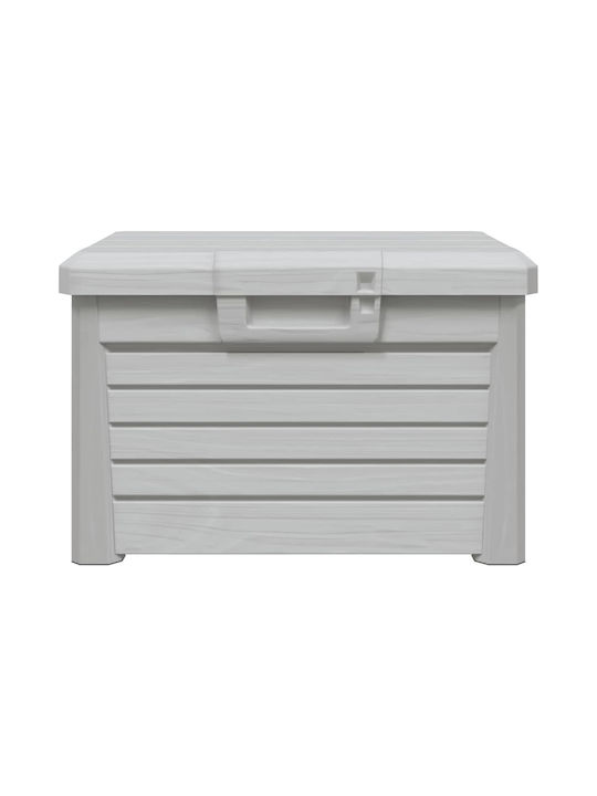vidaXL Outdoor Storage Box 120lt Gray L73xW50.5xH46.5cm