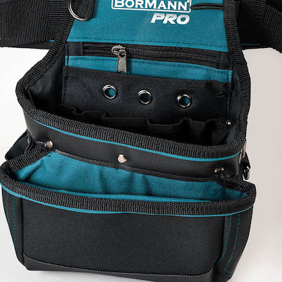 Bormann Pro BTB3200 Fabric Tool Belt with 12 Compartments and Hammer Slot