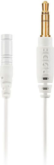 Rode Lavalier GO Кондензатор (Малка диафрагма) Микрофон 3.5mm Πέτου, Clip On за Вокали в White Цвят