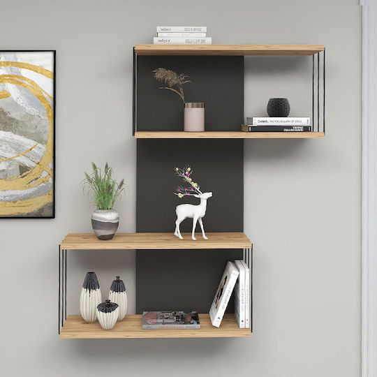 Destan Shelf Anthracite 65x19x96cm