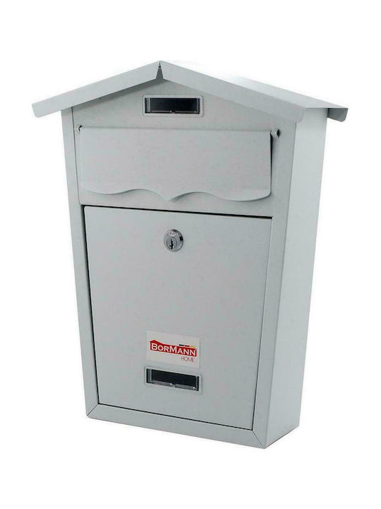 Bormann BMB1301 Mailbox Metallic in White Color 36x29x10.5cm