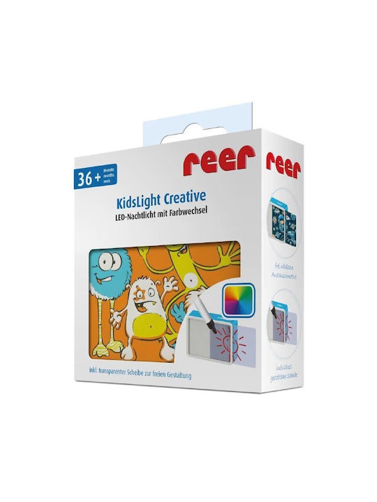 Reer Lumini LED Lampă decorativă pentru copii Monsters Portocaliu 10x9x3εκ.