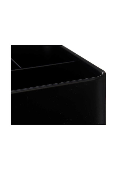 Arte Regal Abtropfgestell für Besteck Metallisch Schwarz 18x15.3x13.3cm