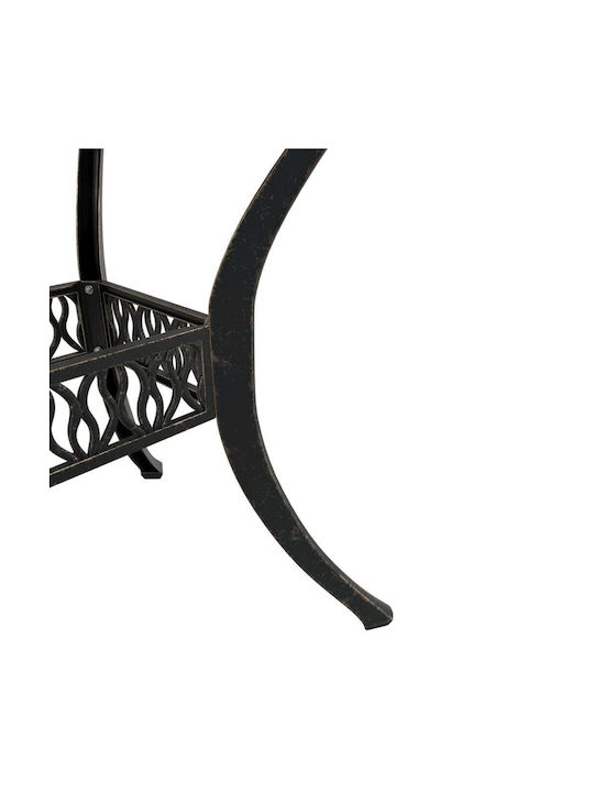 Garten- und Outdoor-Möbelsets 3 Stück Bronze mit Sonnenschirmhalter