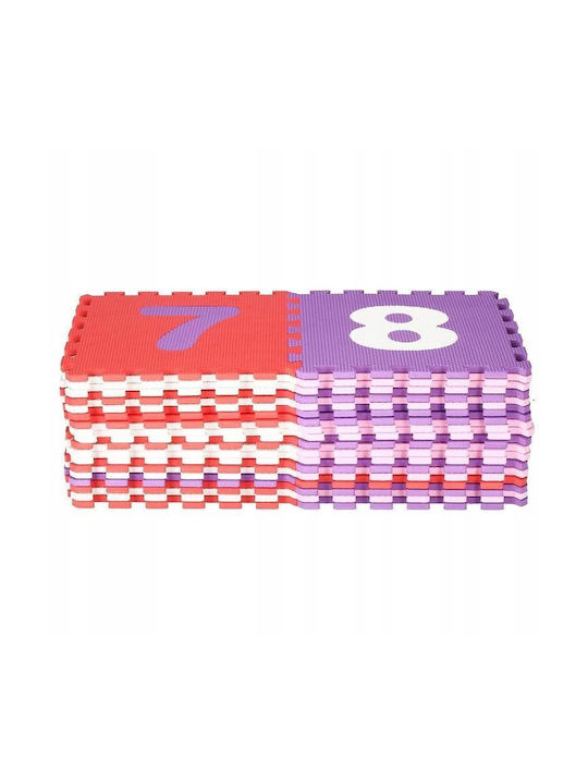Springos Bildungsbezogenes Kinder-Bodenpuzzle mit Buchstaben Pink-Lila 36 Teile