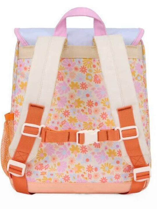 Hello Hossy Ретро Цвете Ученическа Раница Детска Градина Многоцветна 26 x 9 x 31см