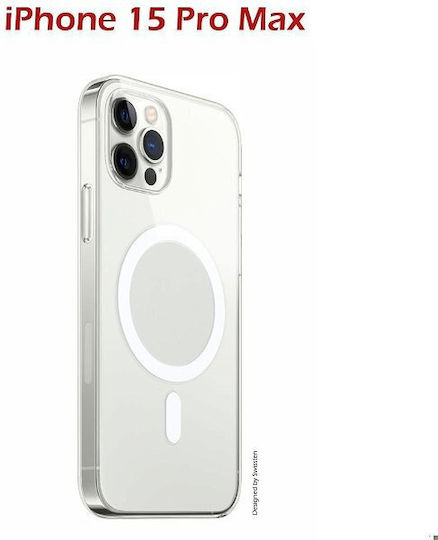 Swissten Задна корица Силикон / Пластмаса Прозрачен (iPhone 15 Pro)