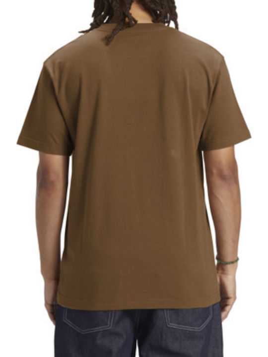 DC Ανδρικό T-shirt Κοντομάνικο Brown