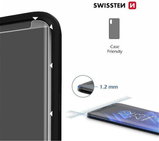 Swissten 3D 0.2mm Full Glue Full Face Tempered Glass (iPhone 15 Pro)
