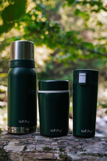 Vialli Design Bottle Thermos Stainless Steel 1lt Gray