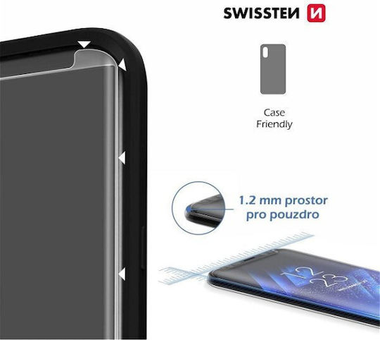 Swissten 3D 0.2mm Full Glue Full Face Tempered Glass Black (iPhone 14 Plus / 13 Pro Max)