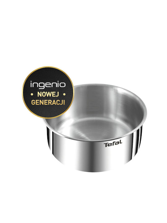 Tefal Ingenio Emotion Cookware Set of Stainless Steel with No Coating Silver 13pcs