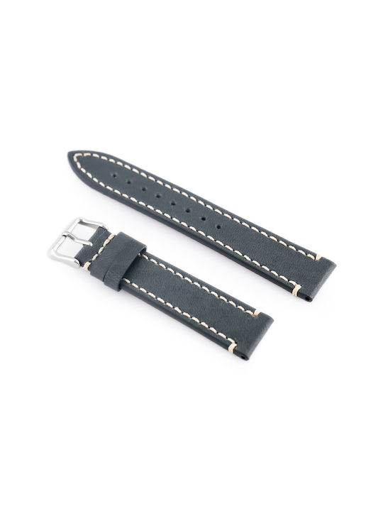 Bisset Leather Strap Gray 20mm