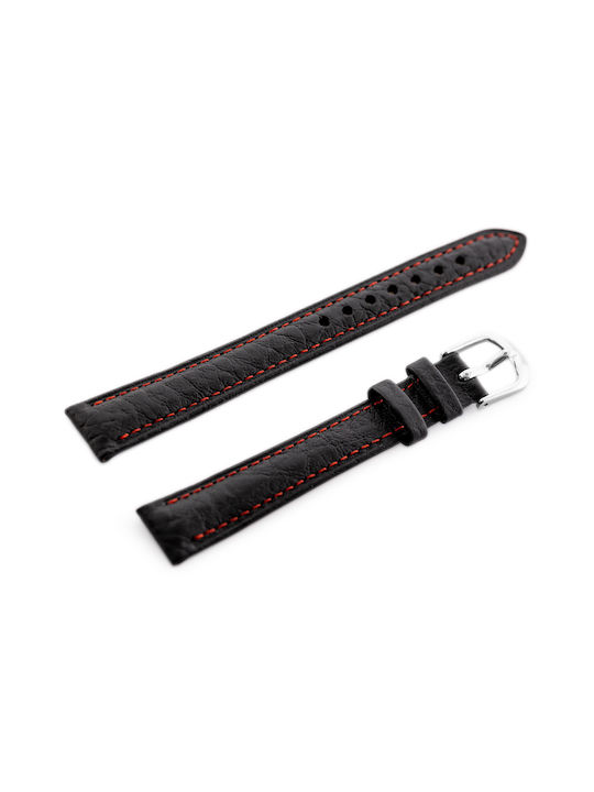 Bisset Leather Strap Black 12mm